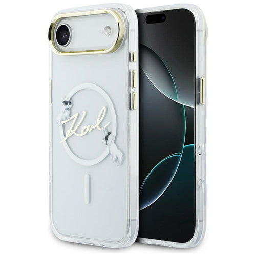 Karl Lagerfeld IML Choupettes Karl Script Logo MagSafe iPhone Air Case - Clear