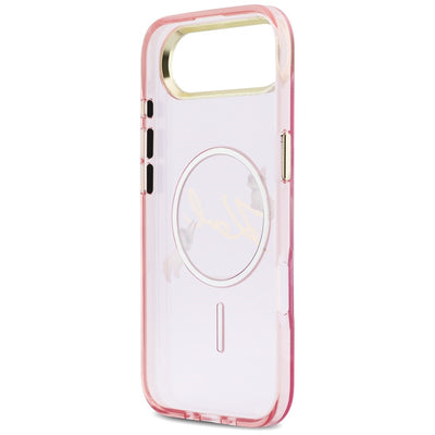 Karl Lagerfeld IML Choupettes Karl Script Logo MagSafe iPhone Air Case - Pink
