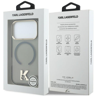 Karl Lagerfeld IML K Head Logo MagSafe Case for iPhone 17 Pro - Black