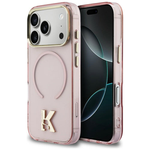 Karl Lagerfeld IML K Head Logo MagSafe Case for iPhone 17 Pro Max - Pink