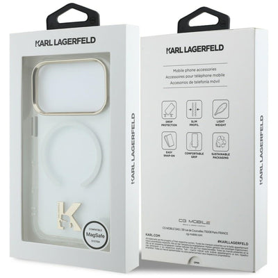 Karl Lagerfeld IML K Head Logo MagSafe Case for iPhone 17 Pro - Clear