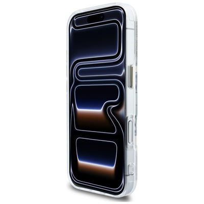 Karl Lagerfeld IML KL Script Logo MagSafe Case for iPhone 17 Pro Max - Clear