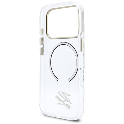 Karl Lagerfeld IML KL Script Logo MagSafe Case for iPhone 17 Pro - Clear