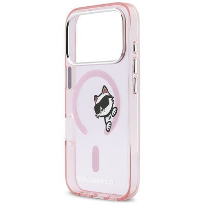Karl Lagerfeld IML Peekaboo MagSafe Case for iPhone 17 Pro Max - Pink