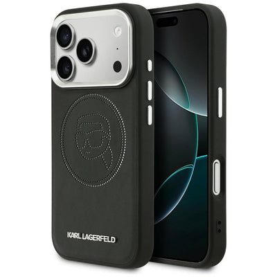 Karl Lagerfeld K Head Point Logo MagSafe Case for iPhone 17 Pro - Black