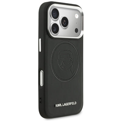 Karl Lagerfeld K Head Point Logo MagSafe Case for iPhone 17 Pro - Black