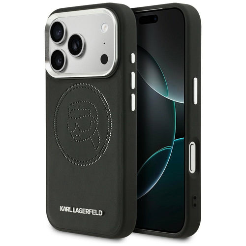 Karl Lagerfeld K Head Point Logo MagSafe Case for iPhone 17 Pro Max - Black