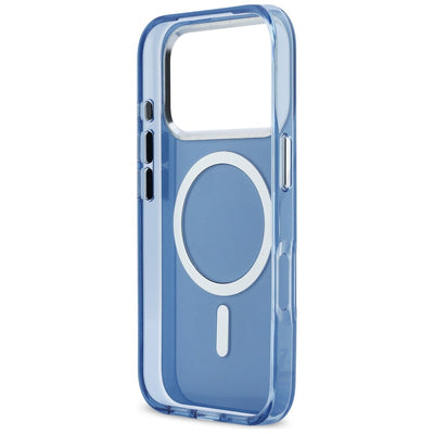 Karl Lagerfeld Karl &amp; Choupette Back MagSafe Case for iPhone 17 Pro Max - Blue