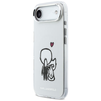 Karl Lagerfeld Karl &amp; Choupette Back MagSafe Case for iPhone Air - Clear