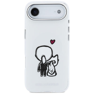 Karl Lagerfeld Karl &amp; Choupette Back MagSafe Case for iPhone Air - Clear