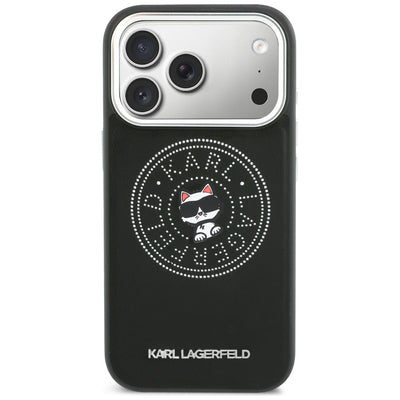 Karl Lagerfeld Point &amp; Choupette Sketch MagSafe Case for iPhone 17 Pro - Black