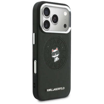 Karl Lagerfeld Point &amp; Choupette Sketch MagSafe Case for iPhone 17 Pro Max - Black