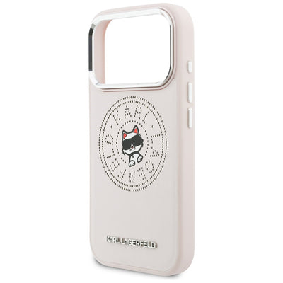 Karl Lagerfeld Point &amp; Choupette Sketch MagSafe Case for iPhone 17 Pro Max - Pink