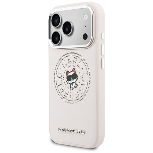 Karl Lagerfeld Point &amp; Choupette Sketch MagSafe Case for iPhone 17 Pro - Pink