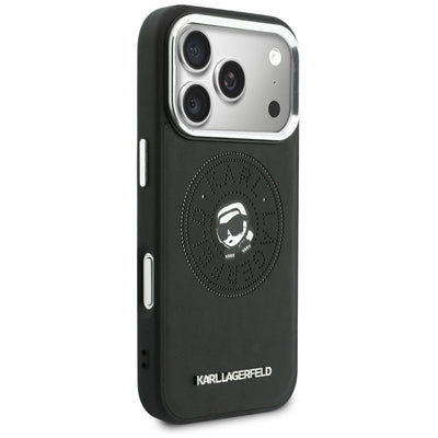 Karl Lagerfeld Point &amp; Karl Sketch MagSafe Case for iPhone 17 Pro Max - Black