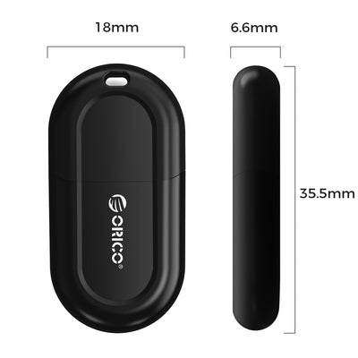 Orico BTA-53 Bluetooth 5.3 USB-A Adapter - Black