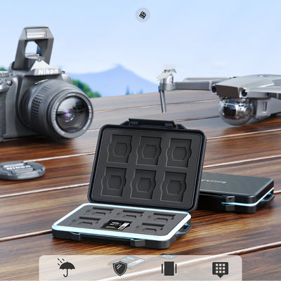 Orico PHCD Case for Memory Cards and Data Media Black 2.5" SSD 2.5" HDD M.2 SSD SD Micro SD CompactFlash Card Reade