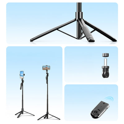 Selfie stick Orico SPM215 tripod 1/4" for phone camera with 360-degree rotation Bluetooth 5.2 - black
