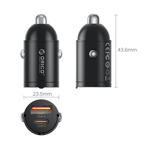 USB-A (female) || USB-C (female) — Orico