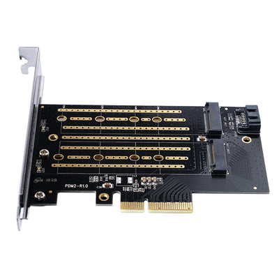 Orico PDM2 PCI-E 3.0 x4 Expansion Card for M.2 NVMe and SATA Drives - Black