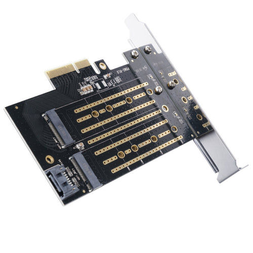 Orico PDM2 PCI-E 3.0 x4 Expansion Card for M.2 NVMe and SATA Drives - Black