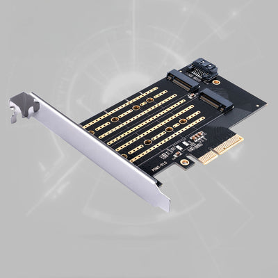 Orico PDM2 PCI-E 3.0 x4 Expansion Card for M.2 NVMe and SATA Drives - Black