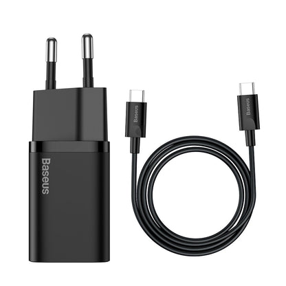 Baseus Super Si Quick Charger 1C 25W with USB-C cable for USB-C 1m (black) - Product Image 2