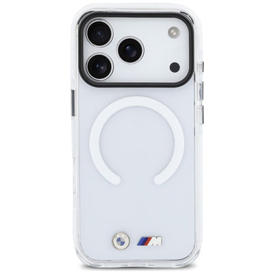 BMW M IML Shockproof Metal Logos MagSafe Case for iPhone 17 Pro Max - Transparent