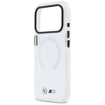 BMW M IML Shockproof Metal Logos MagSafe Case for iPhone 17 Pro Max - Transparent
