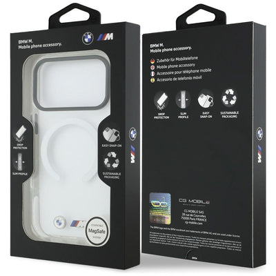 BMW M IML Shockproof Metal Logos MagSafe Case for iPhone 17 Pro - Clear