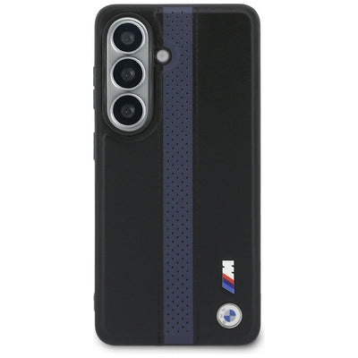 BMW Perforated Stripe Logo MagSafe Case for Samsung Galaxy S26 - Blue