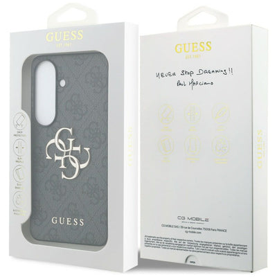 Guess 4G Big Metal Logo Case for Samsung Galaxy S26 - Black