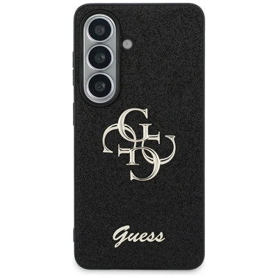 Guess Fixed Glitter Big 4G Metal Logo case for Samsung Galaxy S26 - black