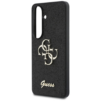 Guess Fixed Glitter Big 4G Metal Logo case for Samsung Galaxy S26 - black