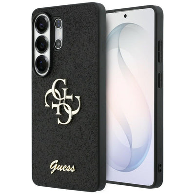 Guess Fixed Glitter Big 4G Metal Logo case for Samsung Galaxy S26 Ultra - black