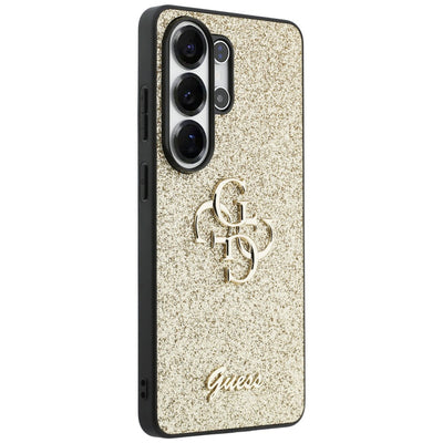 Guess Fixed Glitter Big 4G Metal Logo case for Samsung Galaxy S26 Ultra - gold