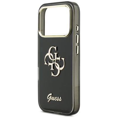 Guess IML 4G Script Metal case for iPhone 17 Pro Max - black
