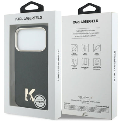 Karl Lagerfeld Karl Head Logo MagSafe Case for iPhone 17 Pro - Black