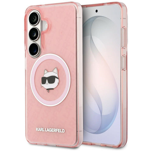 Karl Lagerfeld IML Repeated Choupette MagSafe Case for Samsung Galaxy S26 - Pink