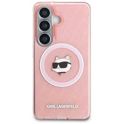 Karl Lagerfeld IML Repeated Choupette MagSafe Case for Samsung Galaxy S26 - Pink