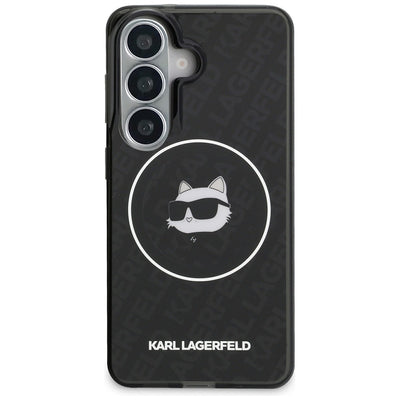 Karl Lagerfeld IML Repeated Choupette MagSafe Case for Samsung Galaxy S26 - Black