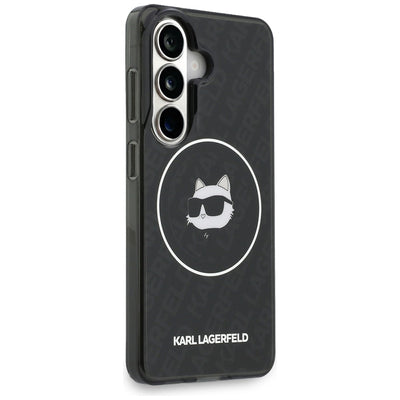 Karl Lagerfeld IML Repeated Choupette MagSafe Case for Samsung Galaxy S26 - Black