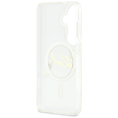 Karl Lagerfeld IML KC Script MagSafe Case for Samsung Galaxy S26 - Transparent