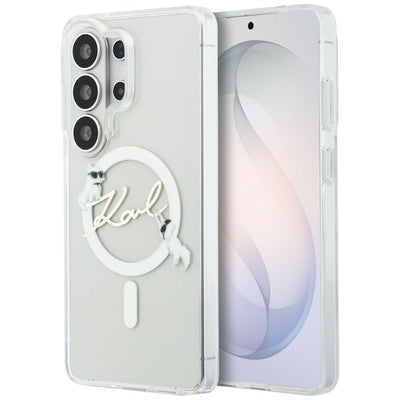 Karl Lagerfeld IML KC Script MagSafe Case for Samsung Galaxy S26 Ultra - Transparent