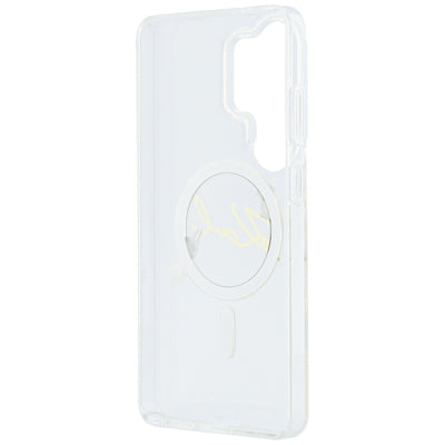 Karl Lagerfeld IML KC Script MagSafe Case for Samsung Galaxy S26 Ultra - Transparent