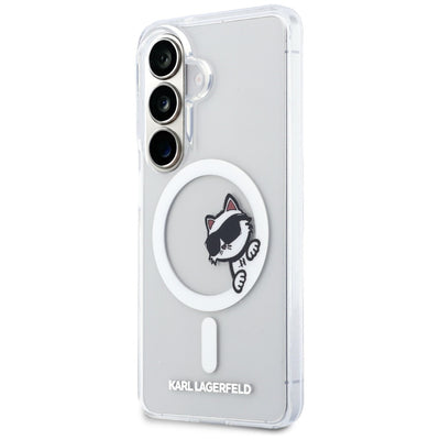 Karl Lagerfeld IML Peekaboo Choupette MagSafe Case for Samsung Galaxy S26 - Transparent