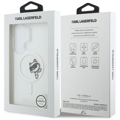 Karl Lagerfeld IML Peekaboo Choupette MagSafe case for Samsung Galaxy S26 Ultra - transparent