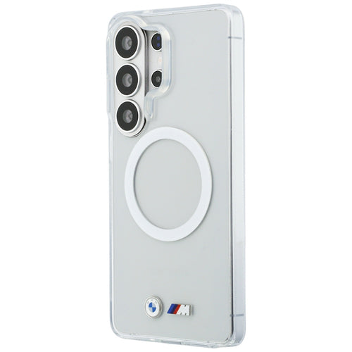 BMW IML Shockproof Metal Logo MagSafe Case for Samsung Galaxy S26 Ultra - Transparent