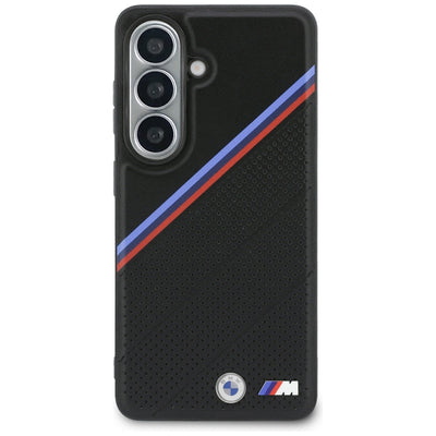 BMW Tricolor Metal Logo MagSafe Case for Samsung Galaxy S26 - Black