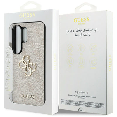 Guess 4G Big Metal Logo Case for Samsung Galaxy S26 Ultra - Pink